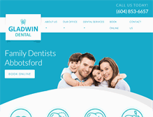 Tablet Screenshot of gladwindental.com